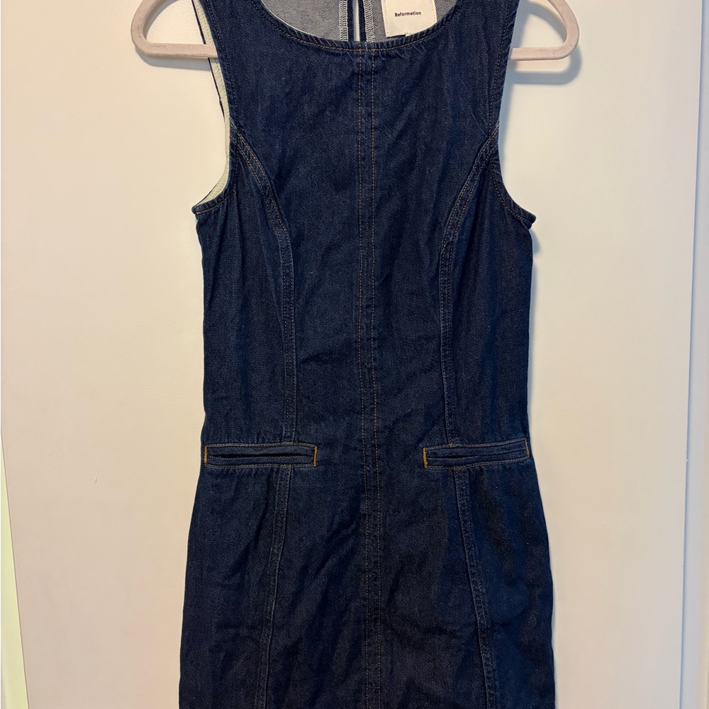 Reformation Citron Denim Mini Dress